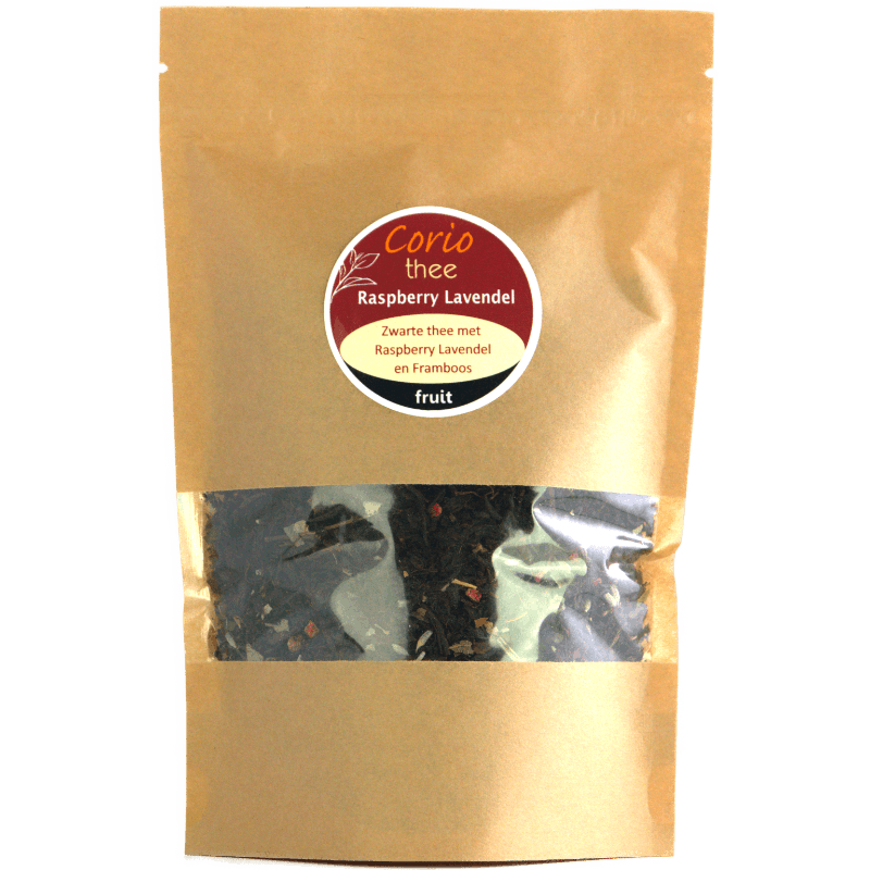 Zwarte thee raspberry lavendel