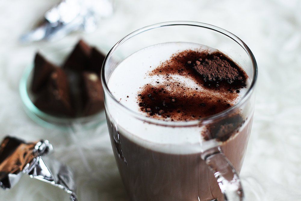 Warme chocolade melk