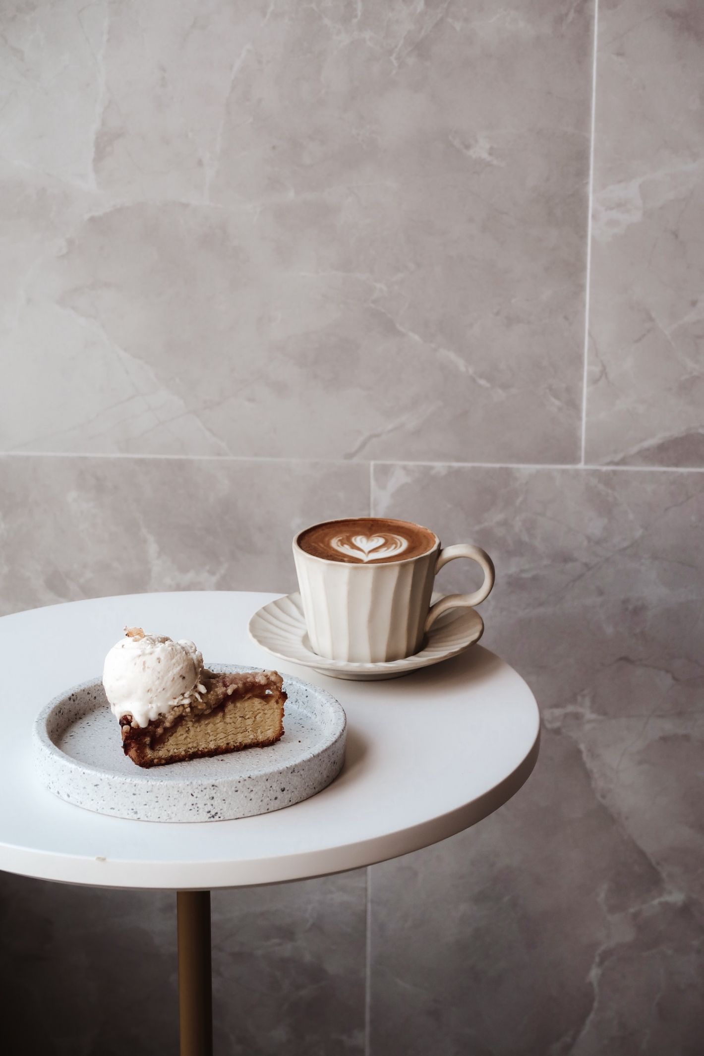 taartje koffie latte art