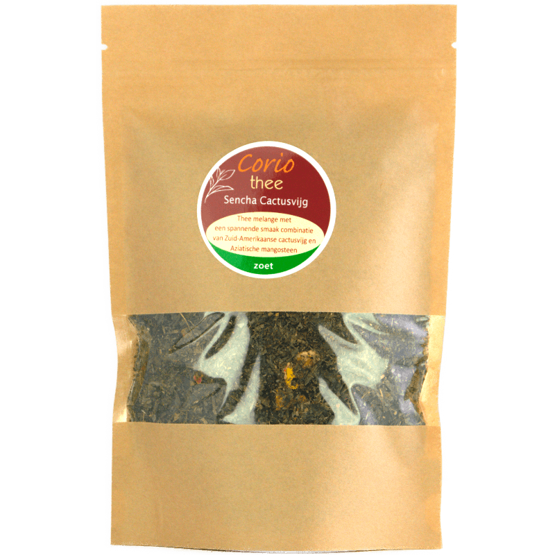 Groene thee sencha cactusvijg