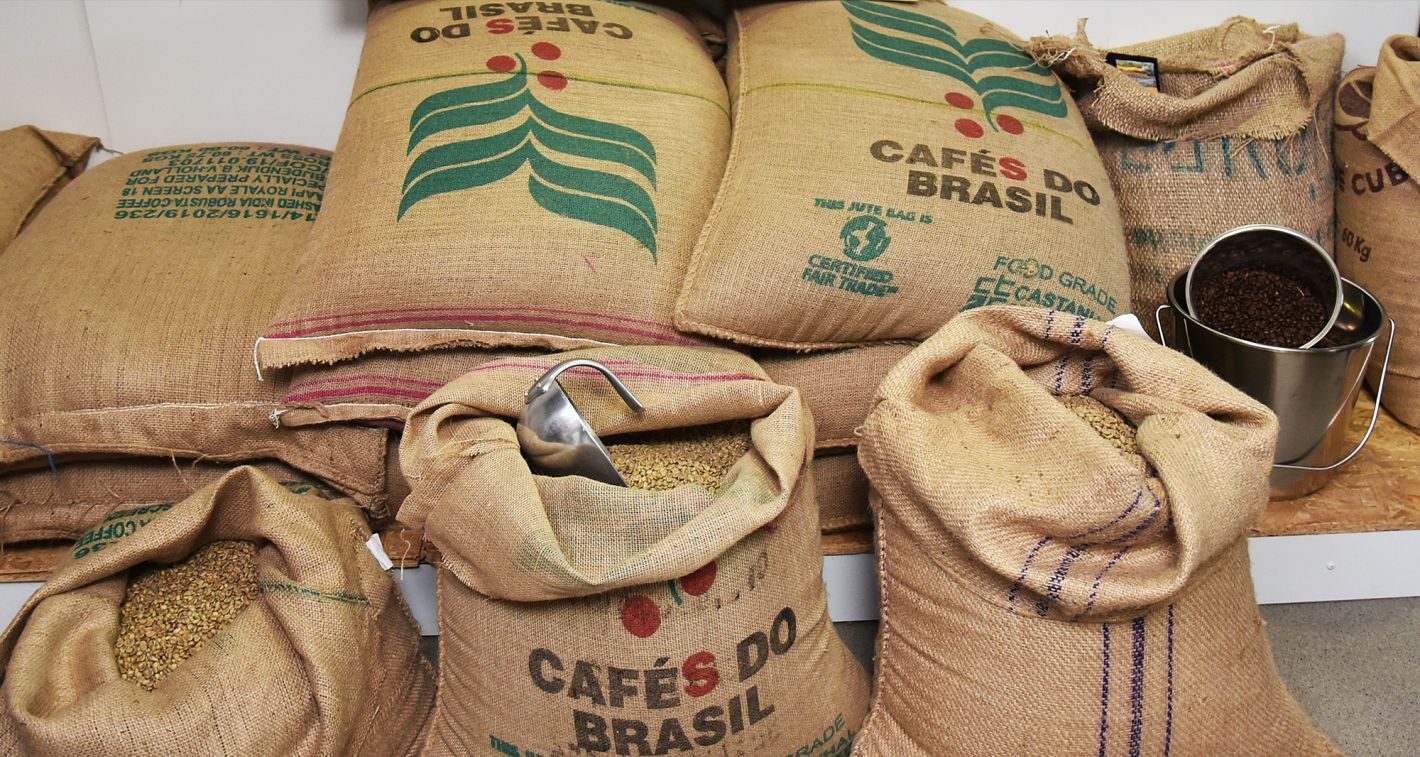 Ongebrande koffiebonen, bulk verpakking