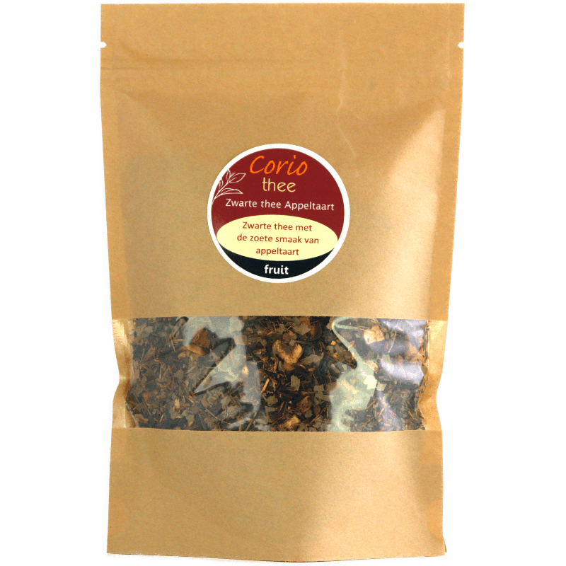Zwarte thee appeltaart
