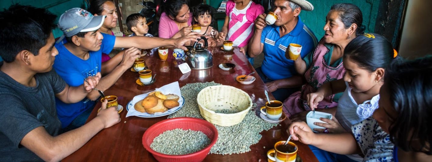 Samen koffie drinken, landen koffie, reizen