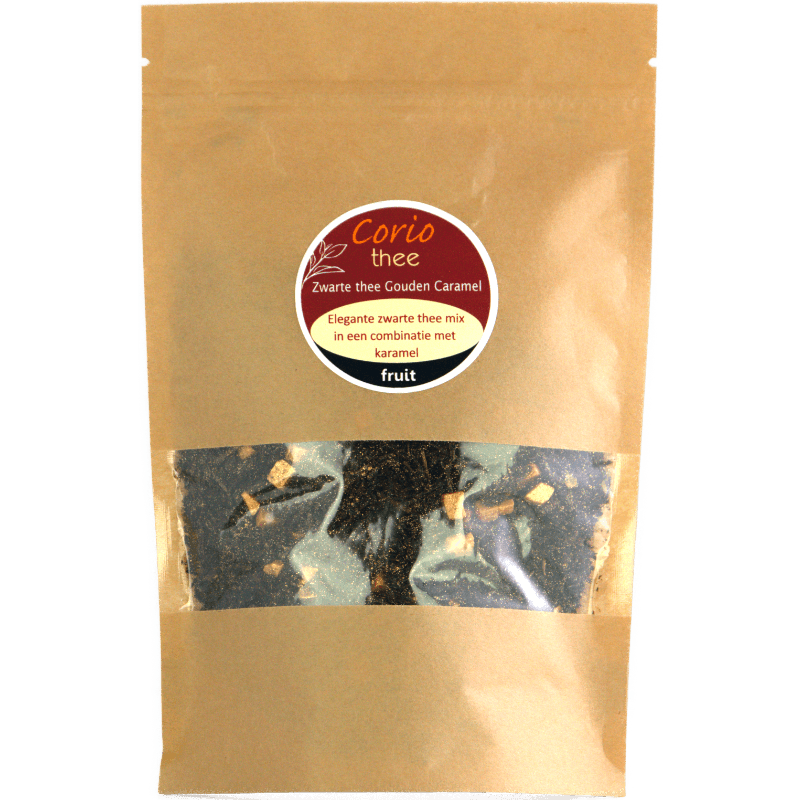 Zwarte thee gouden karamel